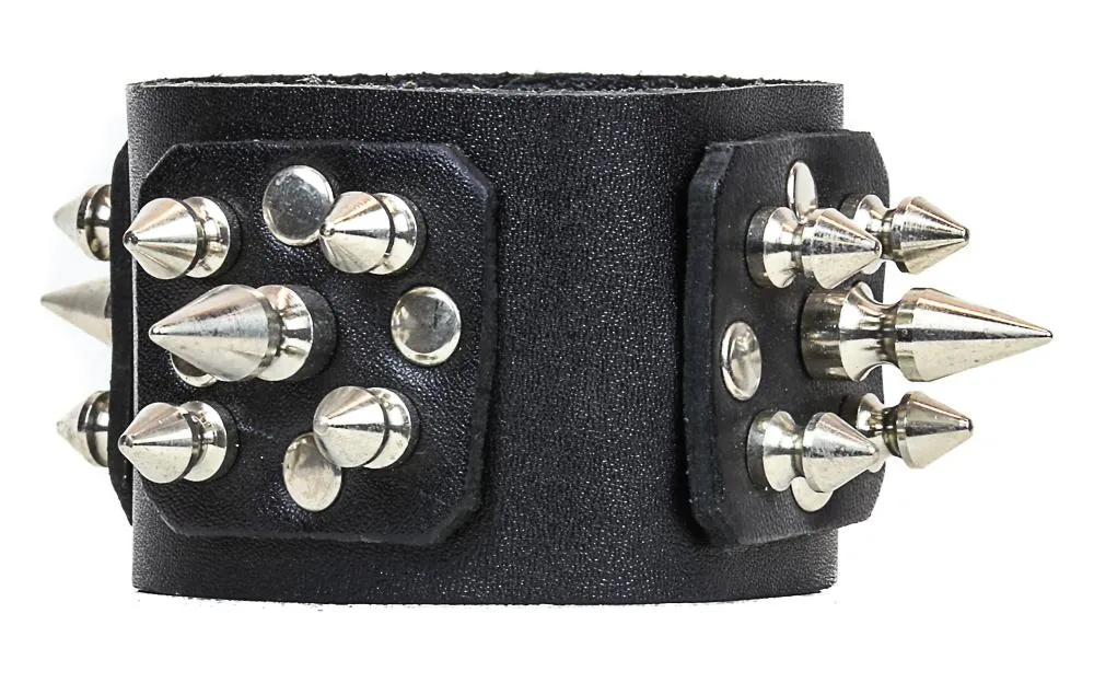 Clustered Spike And Studded Bracelet
