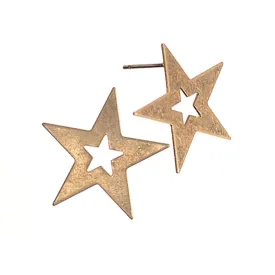 Hot Tomato Star Struck Worn Gold Earrings